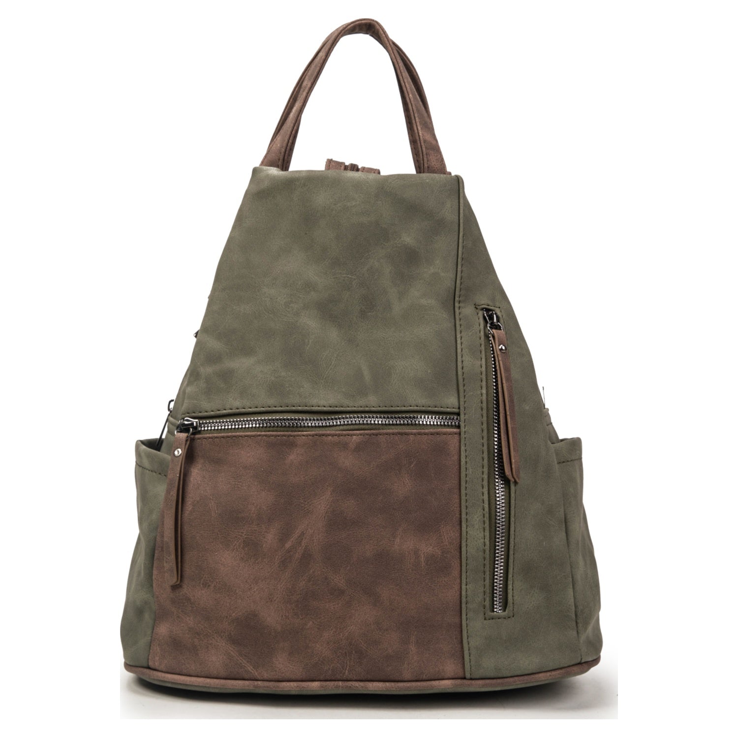 Unisex Color-Blocked Convertible Multi-Color Backpack