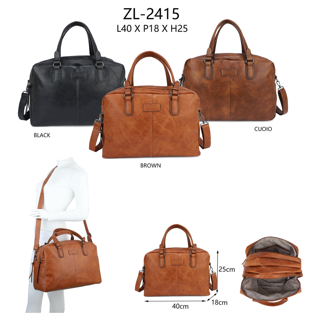 Women's Classic Business Tote Bag (with Detachable Crossbody Strap)
