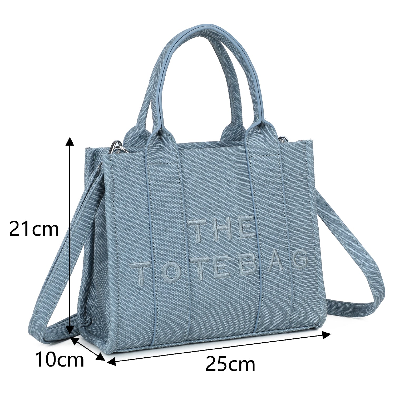 Tote Bag with Crossbody Strap in colors.
