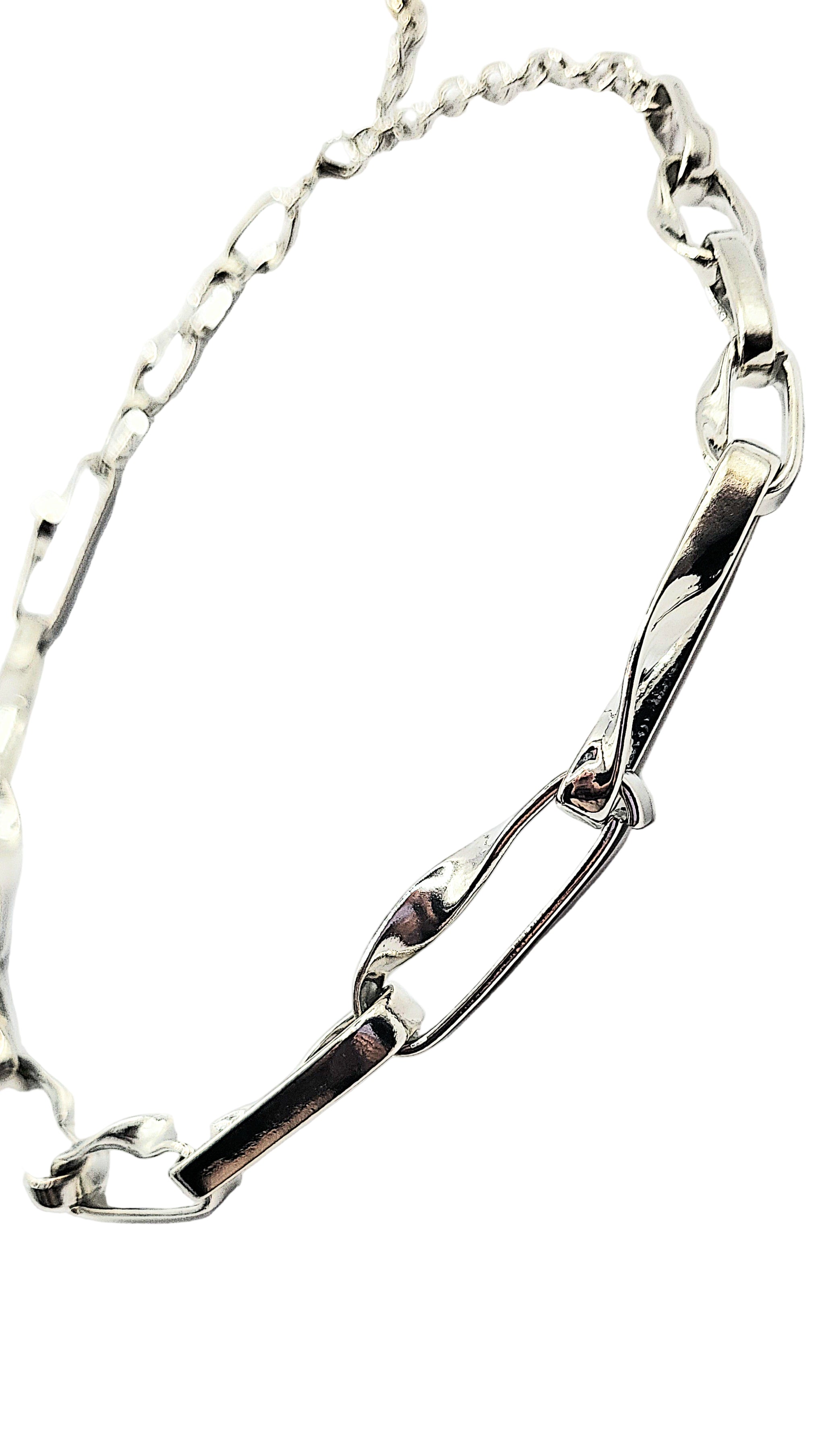 Rectangular Link Chain Necklace