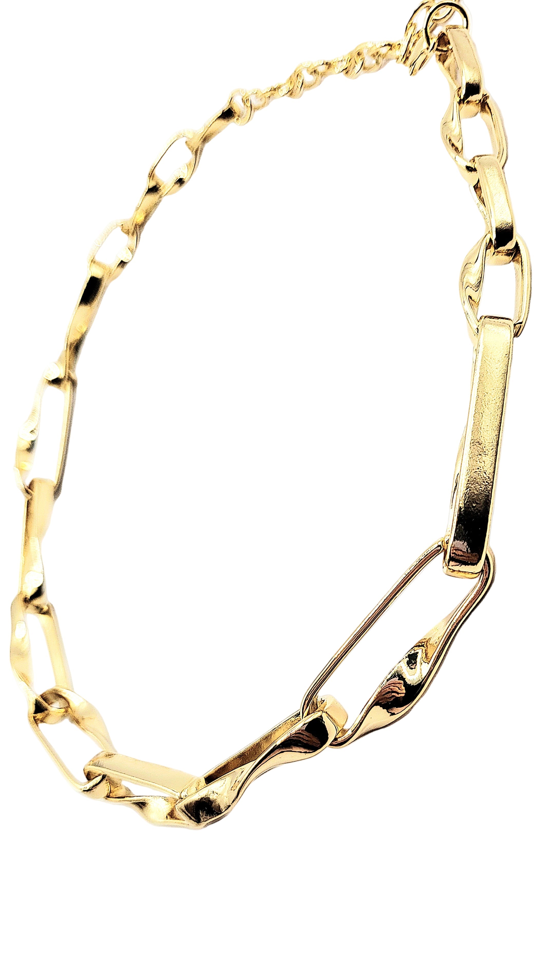 Rectangular Link Chain Necklace